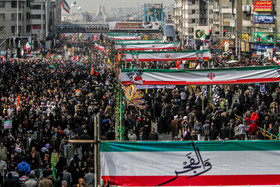 گزارش شینهوا از راهپیمایی با شکوه 22 بهمن در ایران