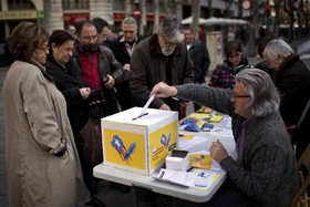 رای‌گیری در مجلس کاتالونیا برای جدایی از اسپانیا