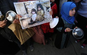 20 هزار ساکن اردوگاه یرموک دمشق با گرسنگی دست و پنجه نرم می‌کنند