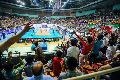 دیدار تیم‌های والیبال ایران و برزیل - لیگ جهانی والیبال