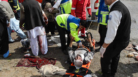 13 زخمی در حادثه واژگونی مینی‌بوس در رفسنجان