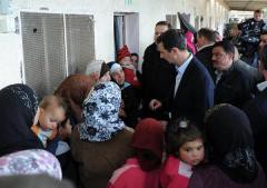اسد در دیدار با مهاجران سوری: به مبارزه با تروریسم ادامه می‌دهیم