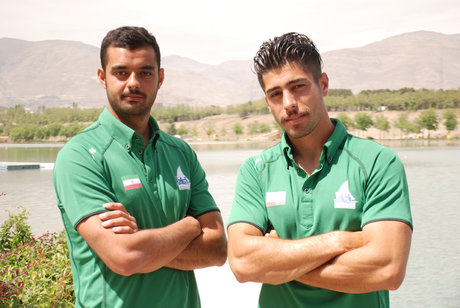 دو مدال قایقران پیشین ایران در مسابقات قهرمانی کشور آلمان فرزین اسدی - سعید فضل اولی