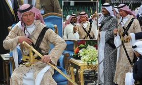 شاهزاده چارلز در مراسم رقص شمشیر + عکس