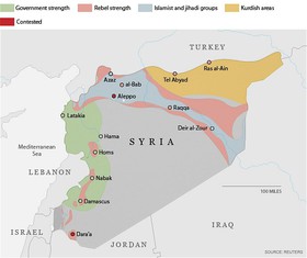 سومین سالگرد جنگ داخلی و تقسیم ارضی سوریه