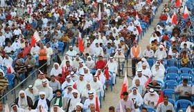 تظاهرات بحرینی‌ها در محکومیت حمله تروریستی به شیعیان عربستان