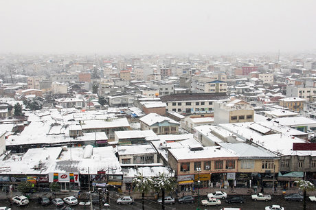 سرمای قطعی گاز به استخوان رسید بارش برف در آمل