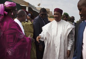 راهپیمایی گسترده حامیان رئیس‌جمهوری نیجر در نیامی