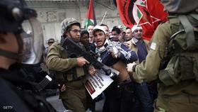 سرکوب تظاهرات فلسطینی‌ها در الخلیل