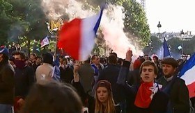 تظاهرات فرانسوی‌ها در اعتراض به سیاست‌های اولاند
