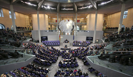 مركل در پارلمان آلمان