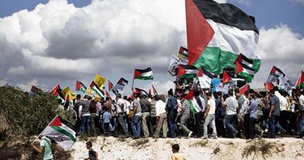تظاهرات فلسطینی‌ها برای تحریم کالاهای اسرائیلی