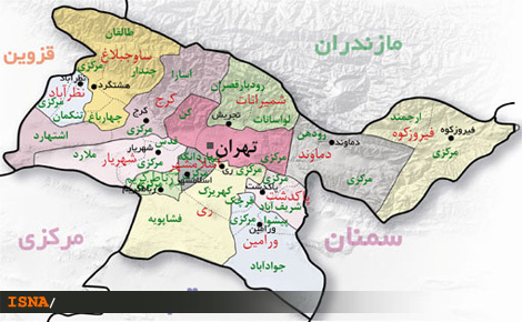 با چند تغییر در جغرافیای استان تهران؛ یک شهر جدید به نقشه تقسیمات کشورى  اضافه شد - ایسنا
