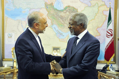 دیدار کوفی عنان با صالحی