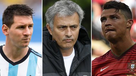 حمایت مورینیو از مسی و طعنه به رونالدو!