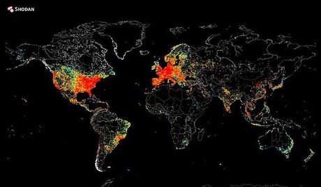 اتصالات اینترنتی جهان در یک نقشه +تصاویر