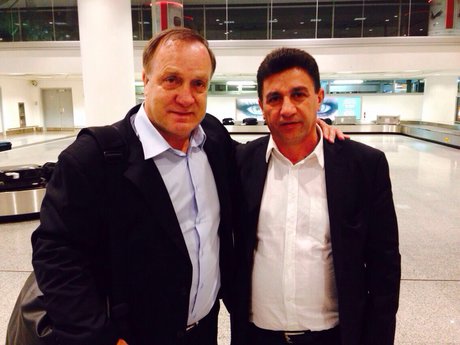 دیدار قلعه‌نویی و ادوکات در فرودگاه ایروان