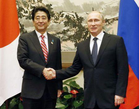 نخست‌وزیران ژاپن و روسیه
