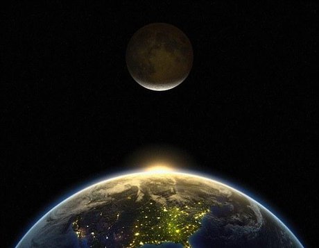 ماه به شب‌نشینی زمین‌ می‌آید