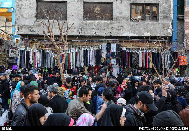 عکس از شلوغی بازار تهران