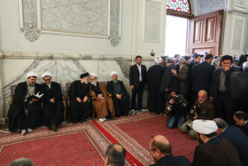 مراسم ترحیم والده رییس‌جمهور - مدرسه عالی شهید مطهری 