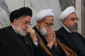 مراسم ترحیم والده رییس‌جمهور - مدرسه عالی شهید مطهری 