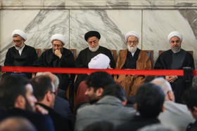 مراسم ترحیم والده رییس‌جمهور - مدرسه عالی شهید مطهری 