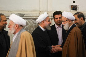 مراسم ترحیم والده رییس‌جمهور - مدرسه عالی شهید مطهری 