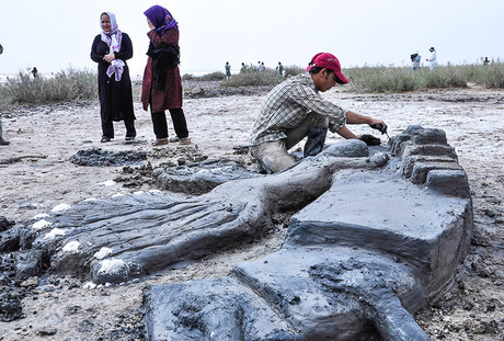 جشنواره ساخت مجسمه نمکی/عکس تزیینی است شفافسازی یک مجوز برای مجسمهسازی