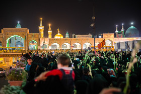 گلباران حرم رضوی به مناسبت سالروز تولد امام جواد (ع)