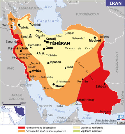 فرانسه "هشدار" سفر به ایران را لغو کرد