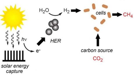 فتوسنتز مصنوعی با تولید هیدروژن و متان