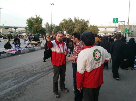  امدادگران سمنانی در کوت و کربلا + عکس