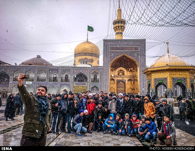 عکس بارش برف امروز در مشهد تصاویر بارش برف در مشهد