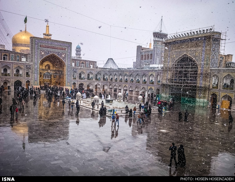 عکس از برف در مشهد عکس های برف در مشهد