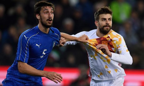 تساوی ایتالیا و اسپانیا و شکست سوئد در دیدارهای دوستانه