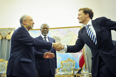 دیدار کوفی عنان با صالحی