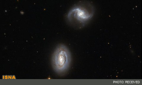 تصویر «هابل» از کهکشان‌های دوقلو