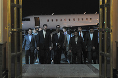 ورود كوفي عنان، نماينده سازمان ملل و اتحاديه عرب در امور سوريه به تهران