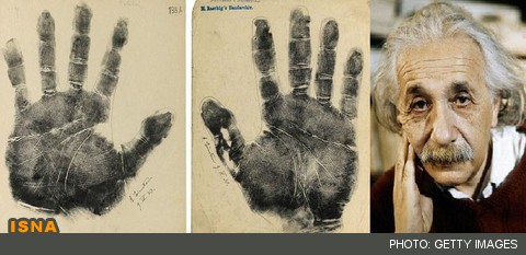 اثر کف دست انشتین و دیگر مشاهیر تاریخ + تصاویر