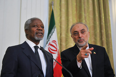 دیدار کوفی عنان با صالحی