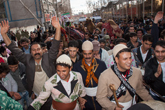 کوچ نمادین عشایر ایران در خیابان ولیعصر تهران