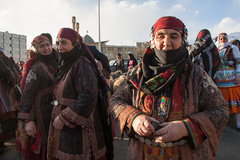 کوچ نمادین عشایر ایران در خیابان ولیعصر تهران