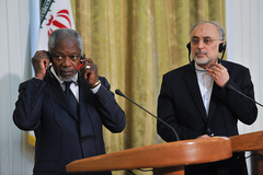 دیدار کوفی عنان با صالحی