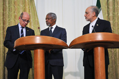 دیدار کوفی عنان با صالحی