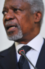 دیدار کوفی عنان با صالحی