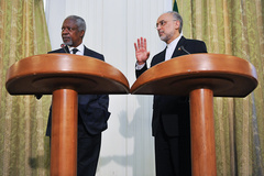 دیدار کوفی عنان با صالحی