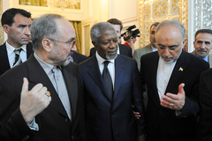 دیدار کوفی عنان با صالحی