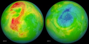 دلیل سوراخ شدن لایه ازن در قطب شمال 