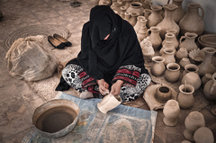 سفالگری زنان بلوچ در کلپورگان سراوان